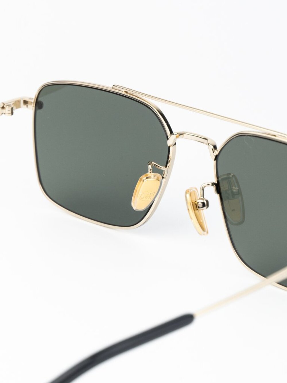 Gucci Men Sunglasses Gold Grey Rectangular GG1957SA 001 NEW AUTHENTIC - Picture 8 of 12